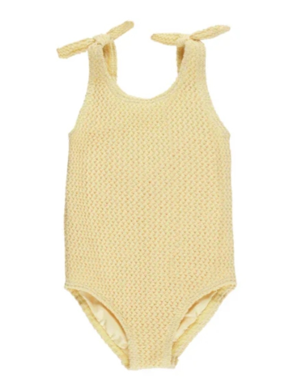 Rylee + Cru Millie One Piece Swimsuit Yellow Crochet 6-12M